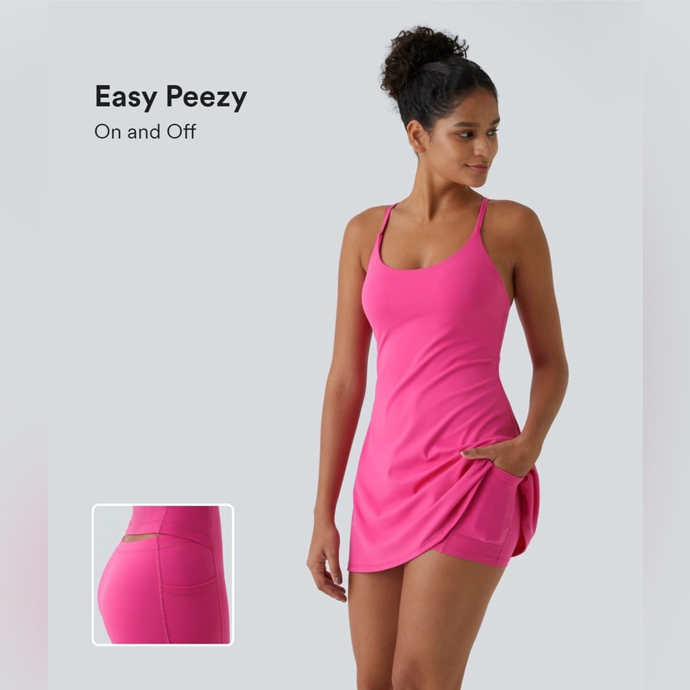 HALARA Women's Pink Dress